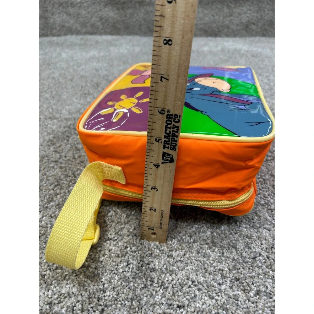 Vintage Disney Winnie the Pooh Thermos Lunch Bag Orange Tigger Eeyore Piglet